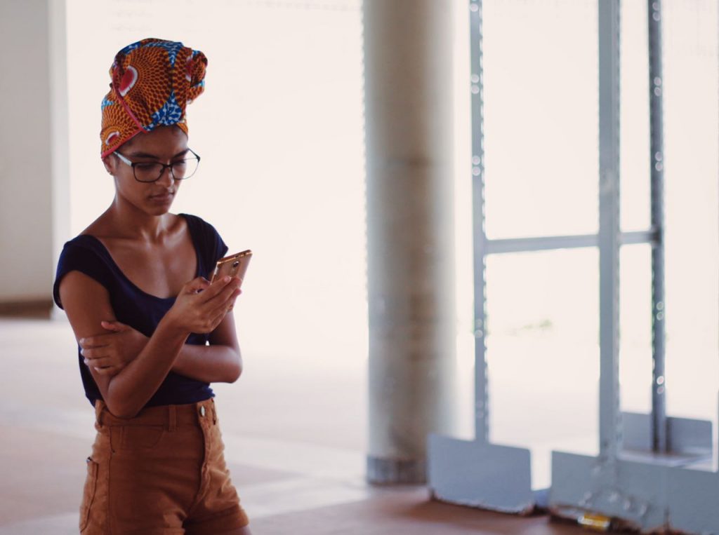 O turbante também é considerado uma forma de resgate da cultura afrodescendente. (Foto: Bianca Martins) 